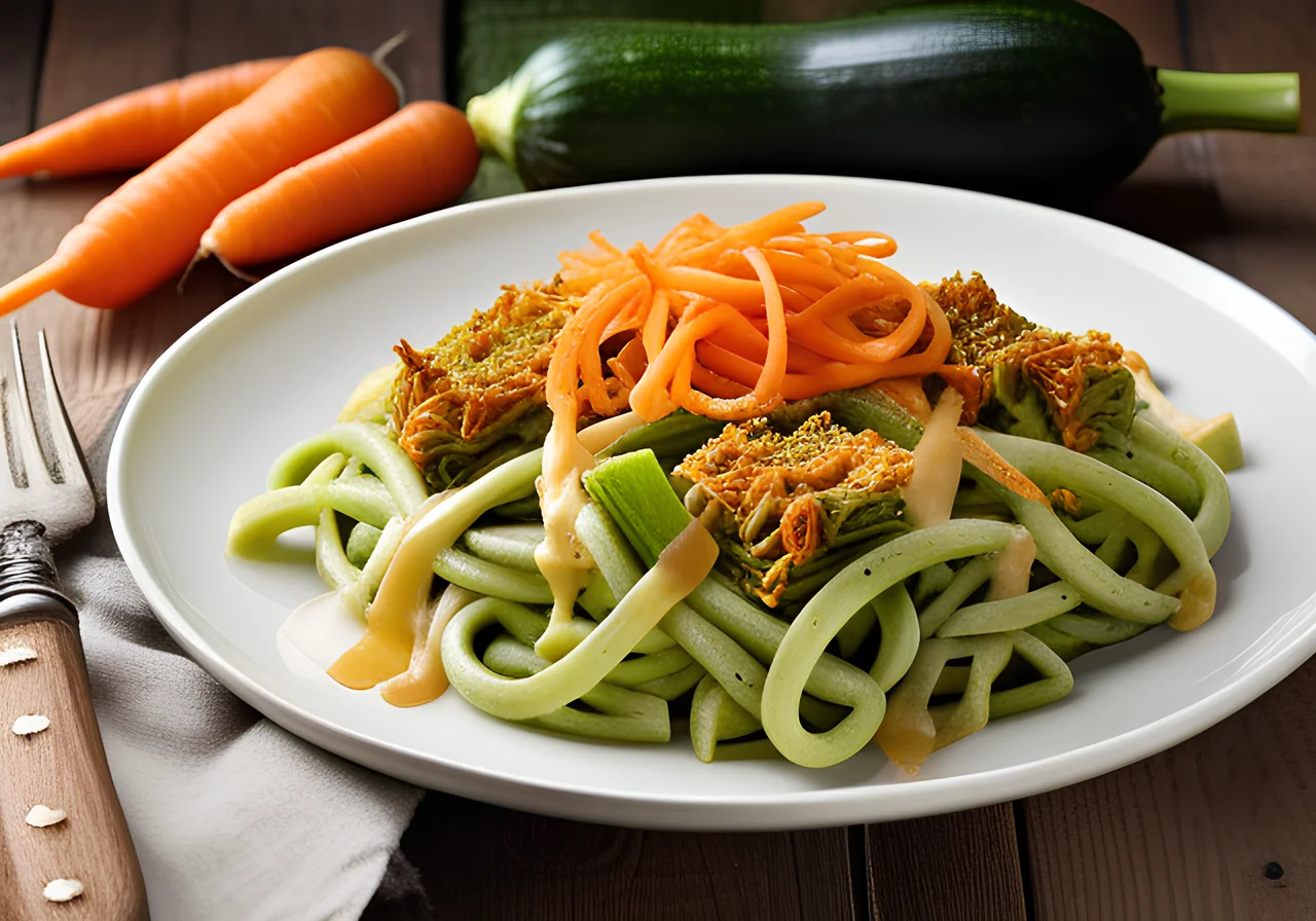 Green Pasta Bake with Vegetables