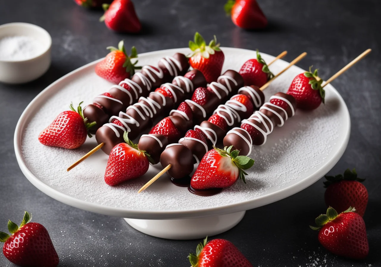 Strawberry Chocolate Skewers