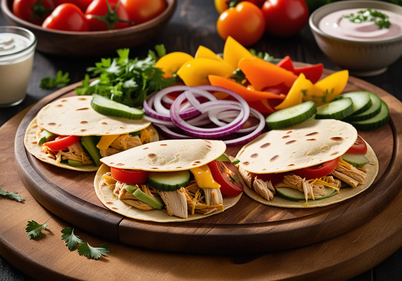 Chicken Vegetable Tortillas