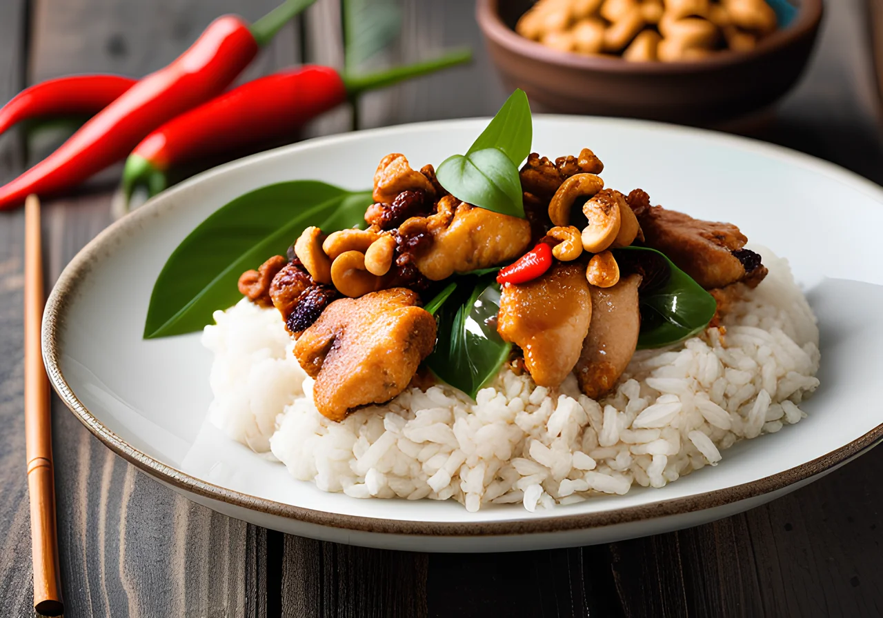 Thai Basil Chili Chicken with Cashew Nuts