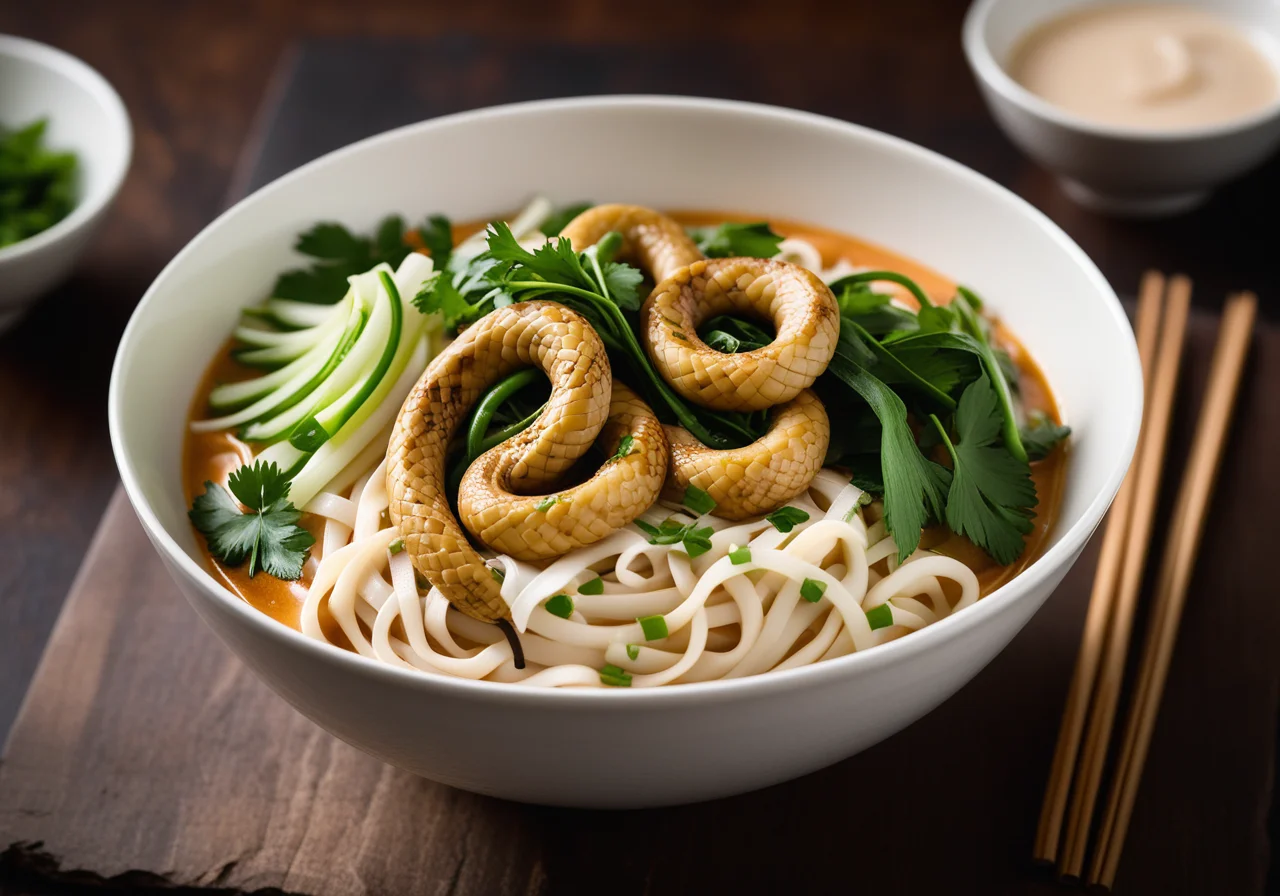 Asian Vegetables with Noodles in Coconut Sauce
