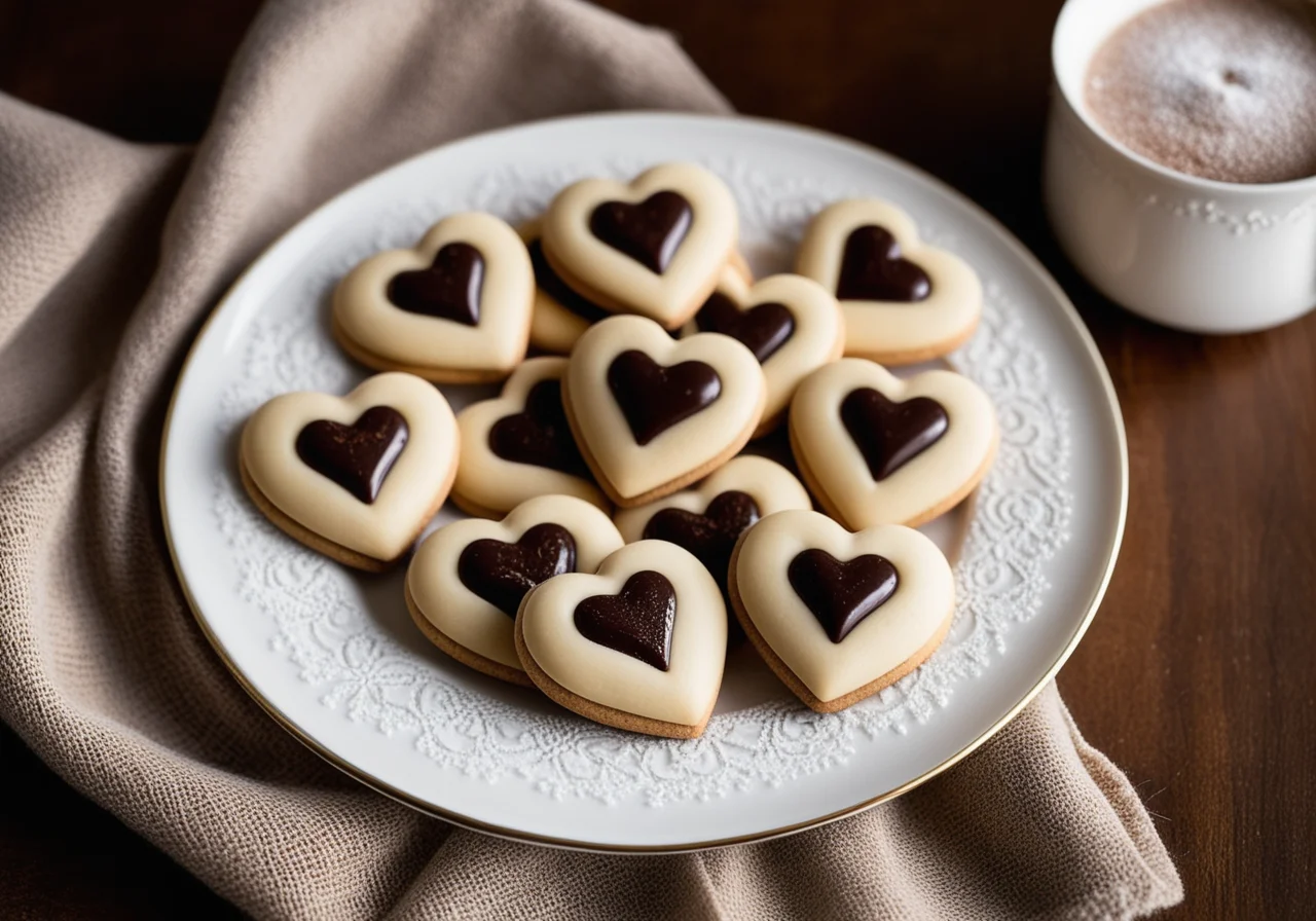 Marzipan-Nuss-Herzen