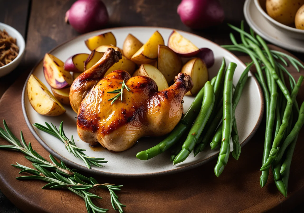 Oven-Baked Chicken Thighs with Potatoes
