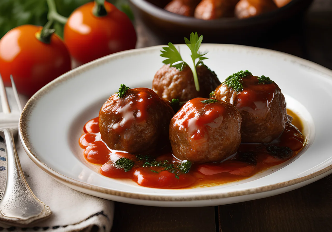 Greek Meatballs in Tomato Sauce