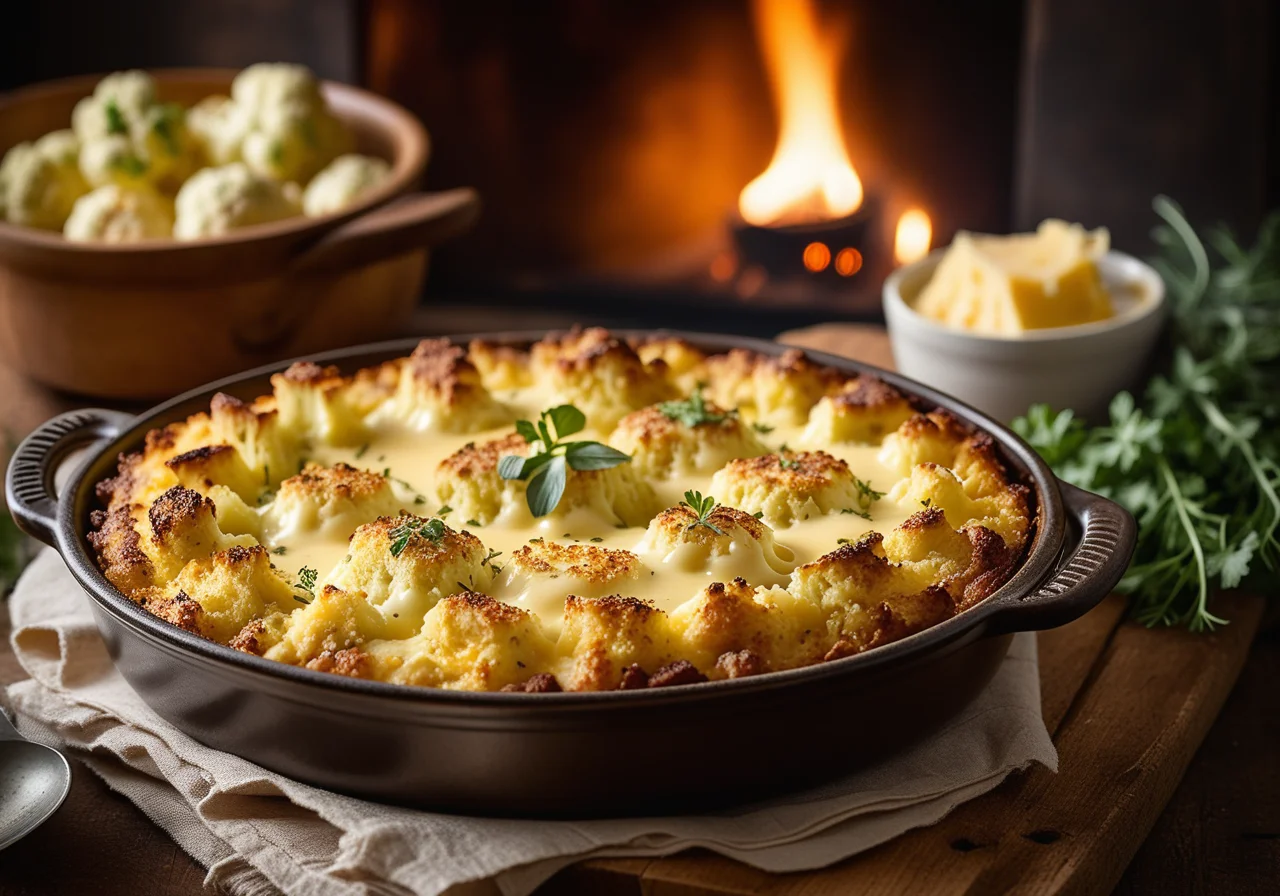 Vegetarian Cauliflower Gratin
