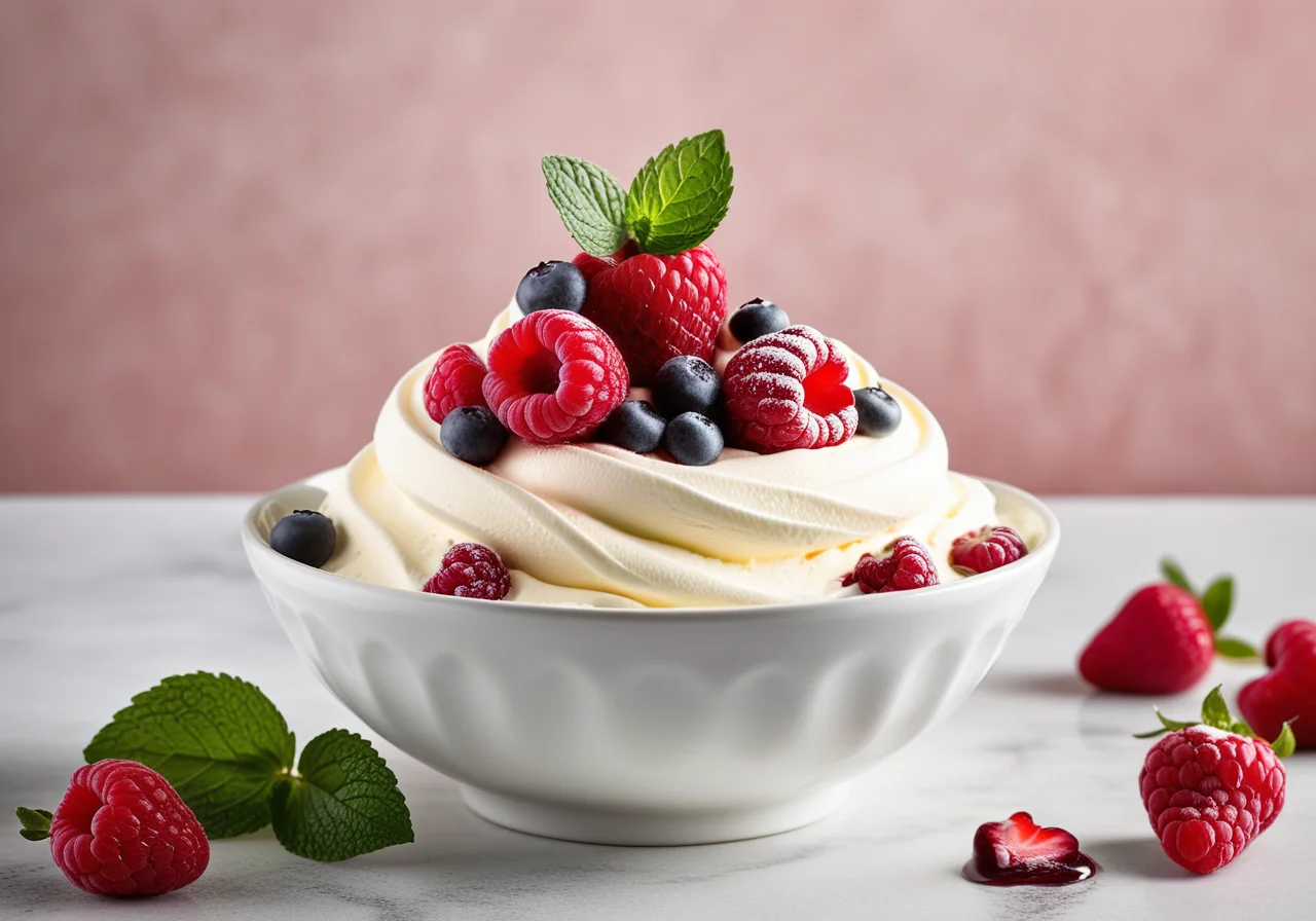 Berry Cream with Ice