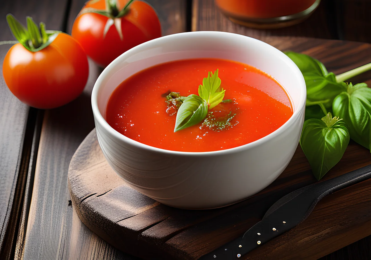 Tomato Gazpacho with Celery