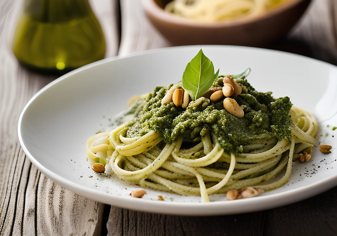 Pasta with Wild Garlic Pesto