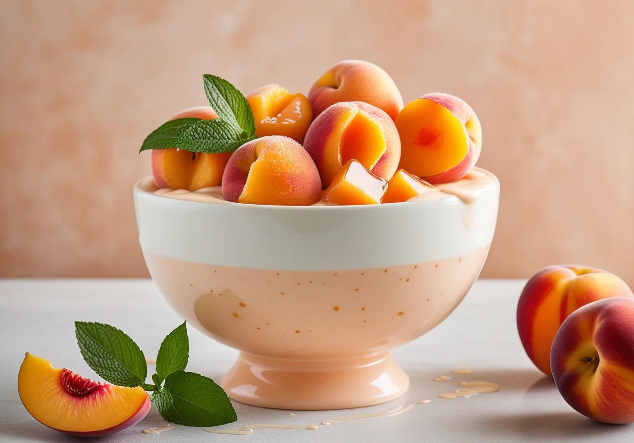 Peach Yogurt Ice
