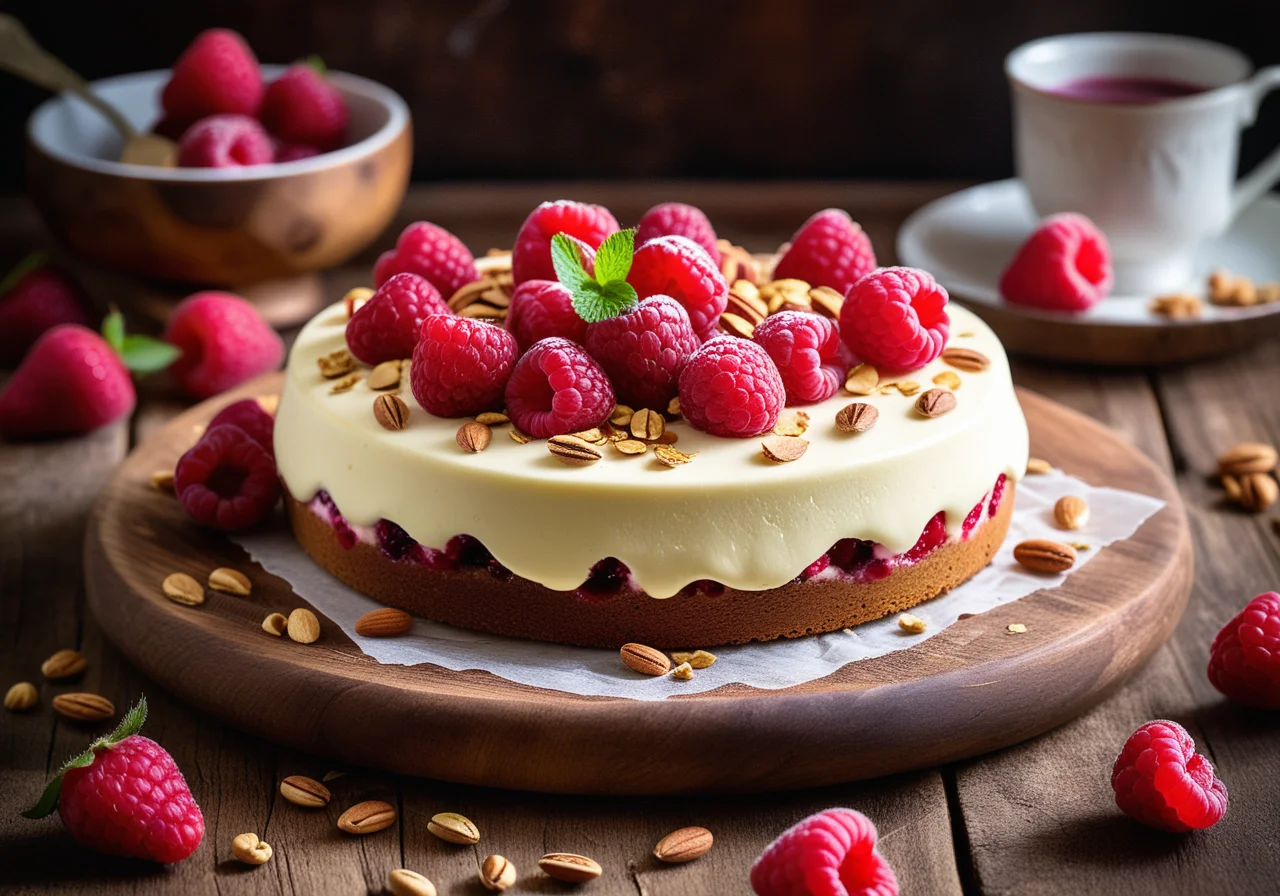Raspberry Yogurt Cake