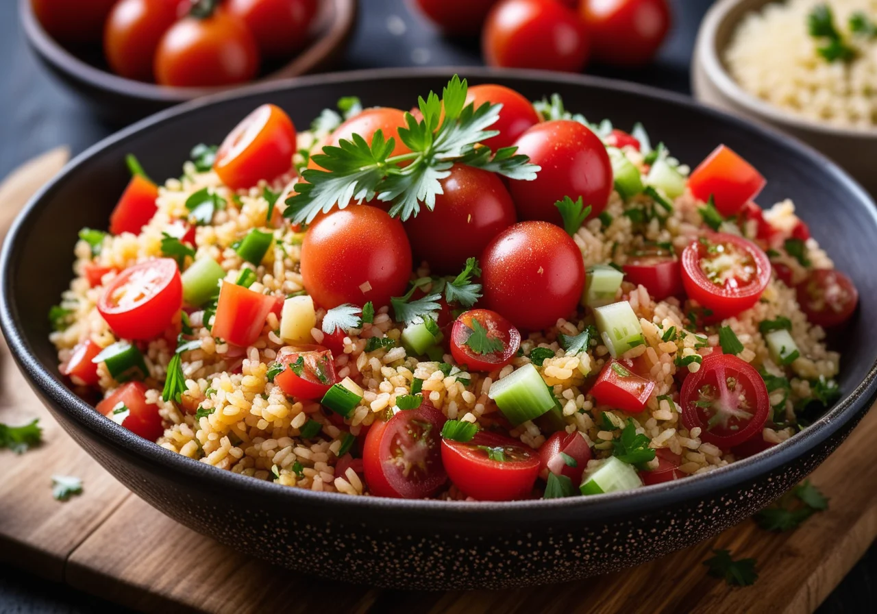 Bulgur Salad with Tomatoes and Herbs