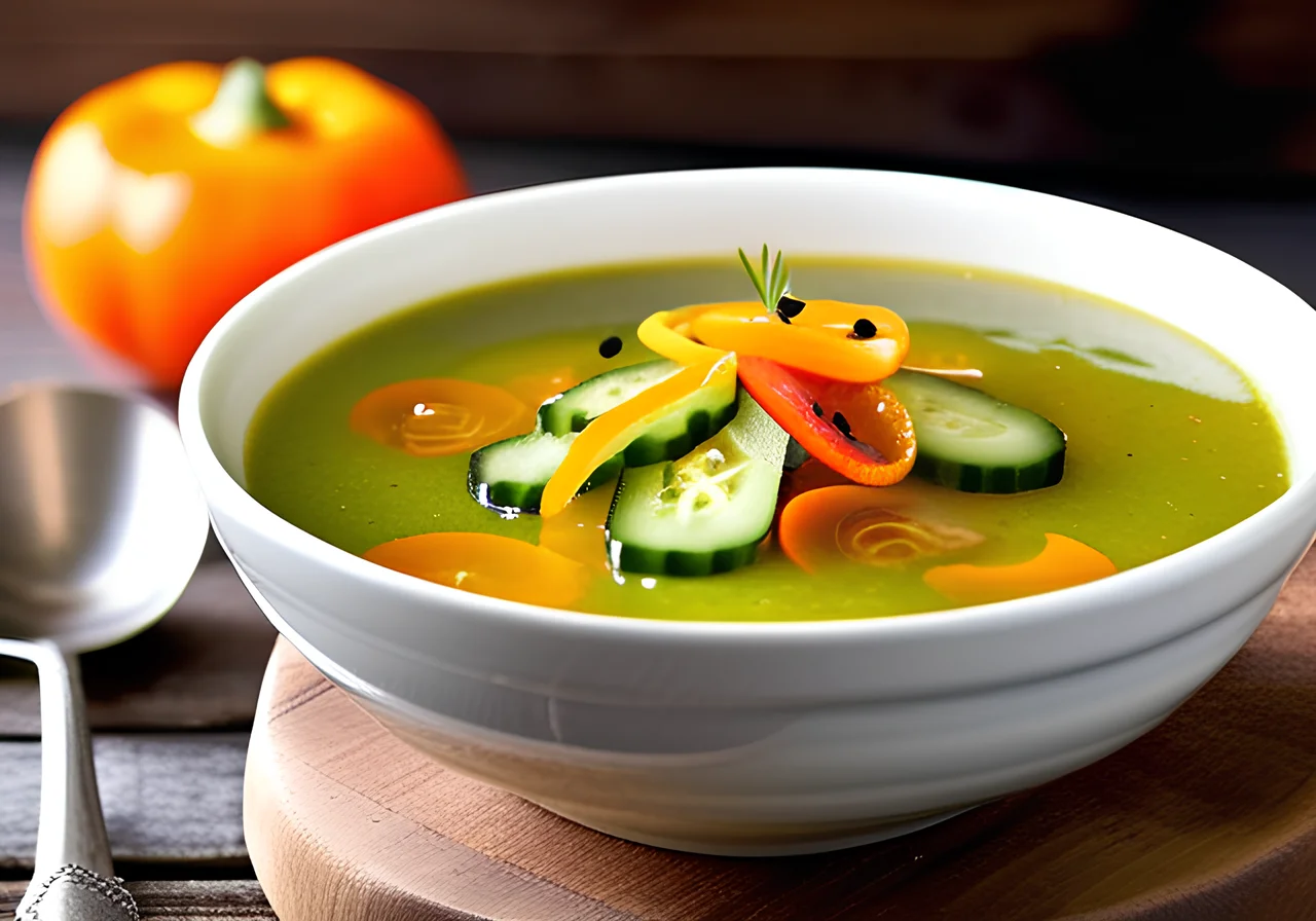Spicy Cucumber-Paprika Soup