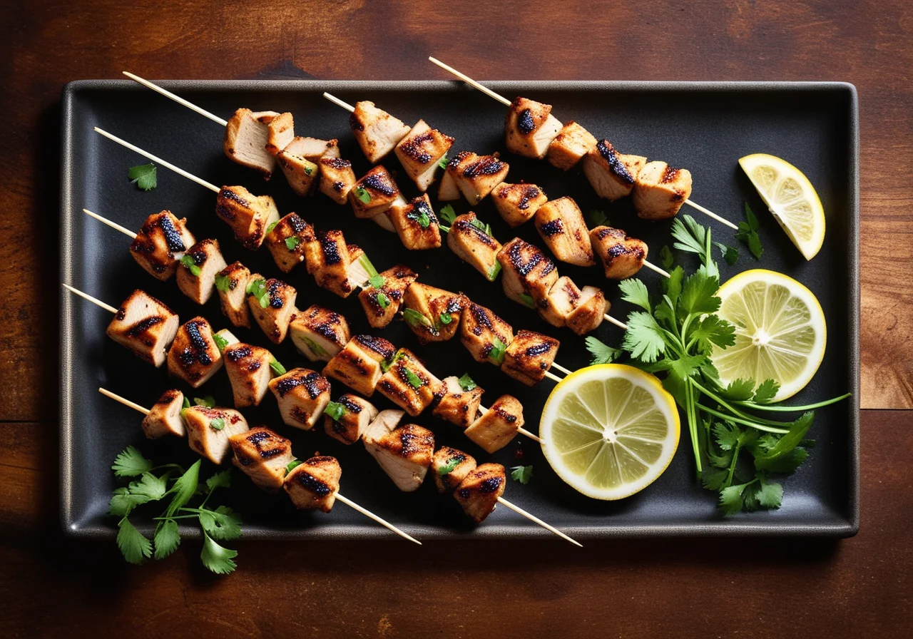 Lemongrass Chicken Skewers