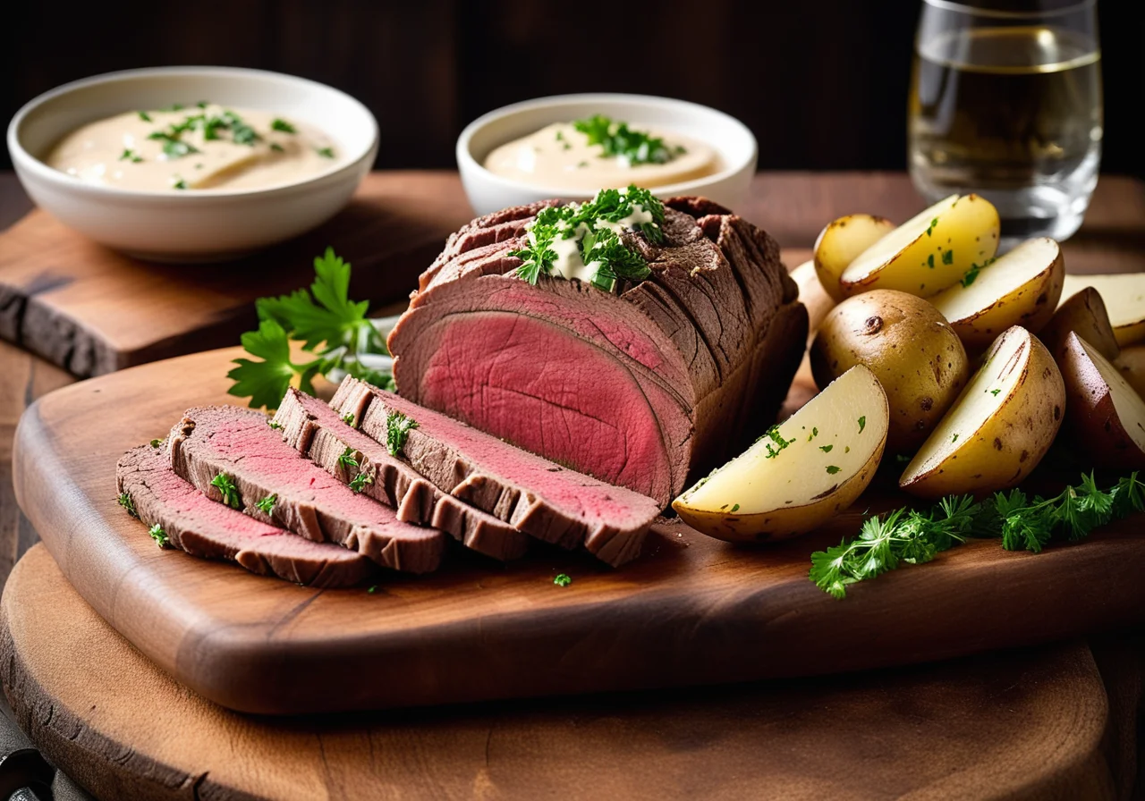 Roast Beef with Remoulade Sauce