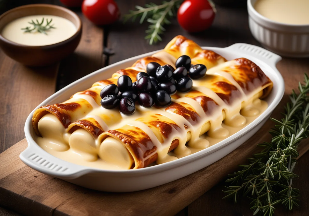 Cannelloni with Spinach-Ground Meat Filling