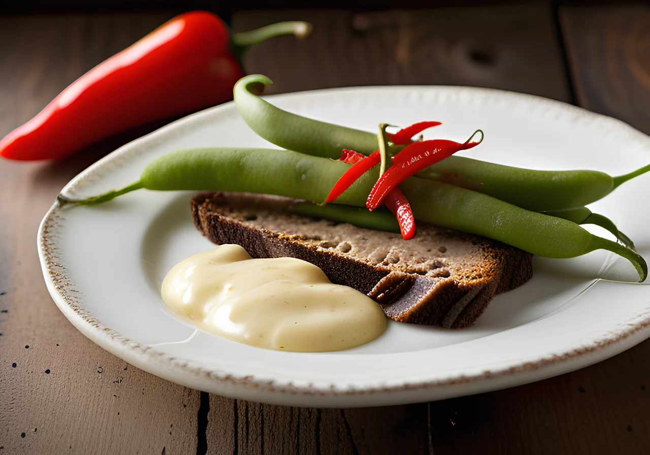Sugar Snap Pea and Red Pepper Raclette