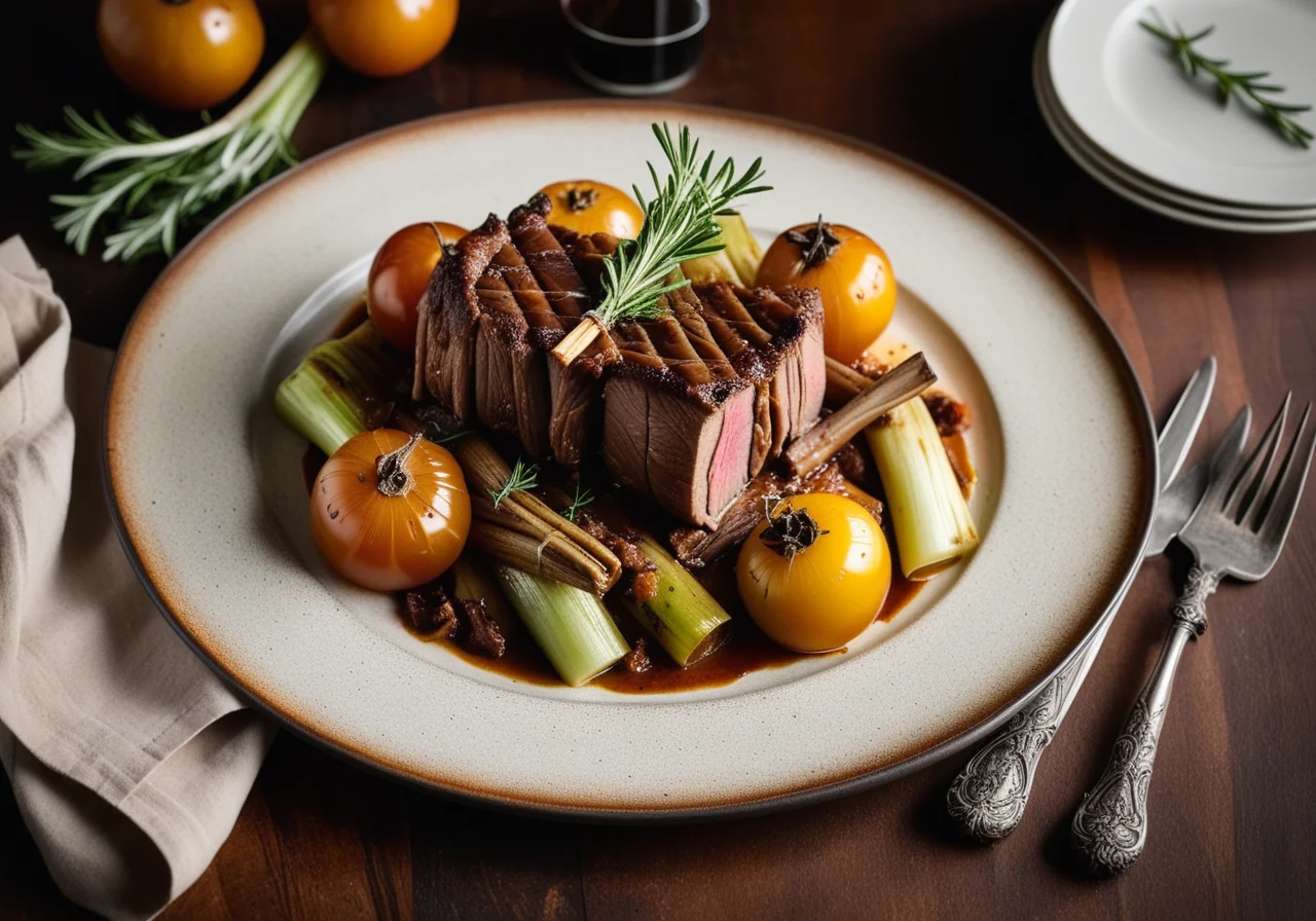 Veal Shanks with Mixed Vegetables