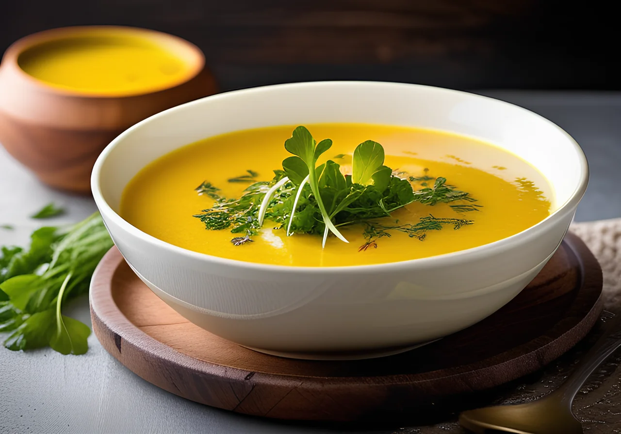 Celery Turmeric Cream Soup