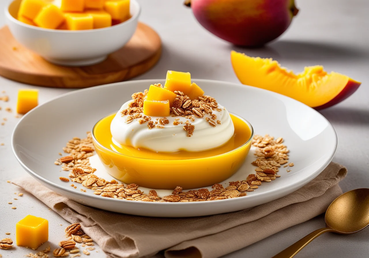 Quark Cream with Mango