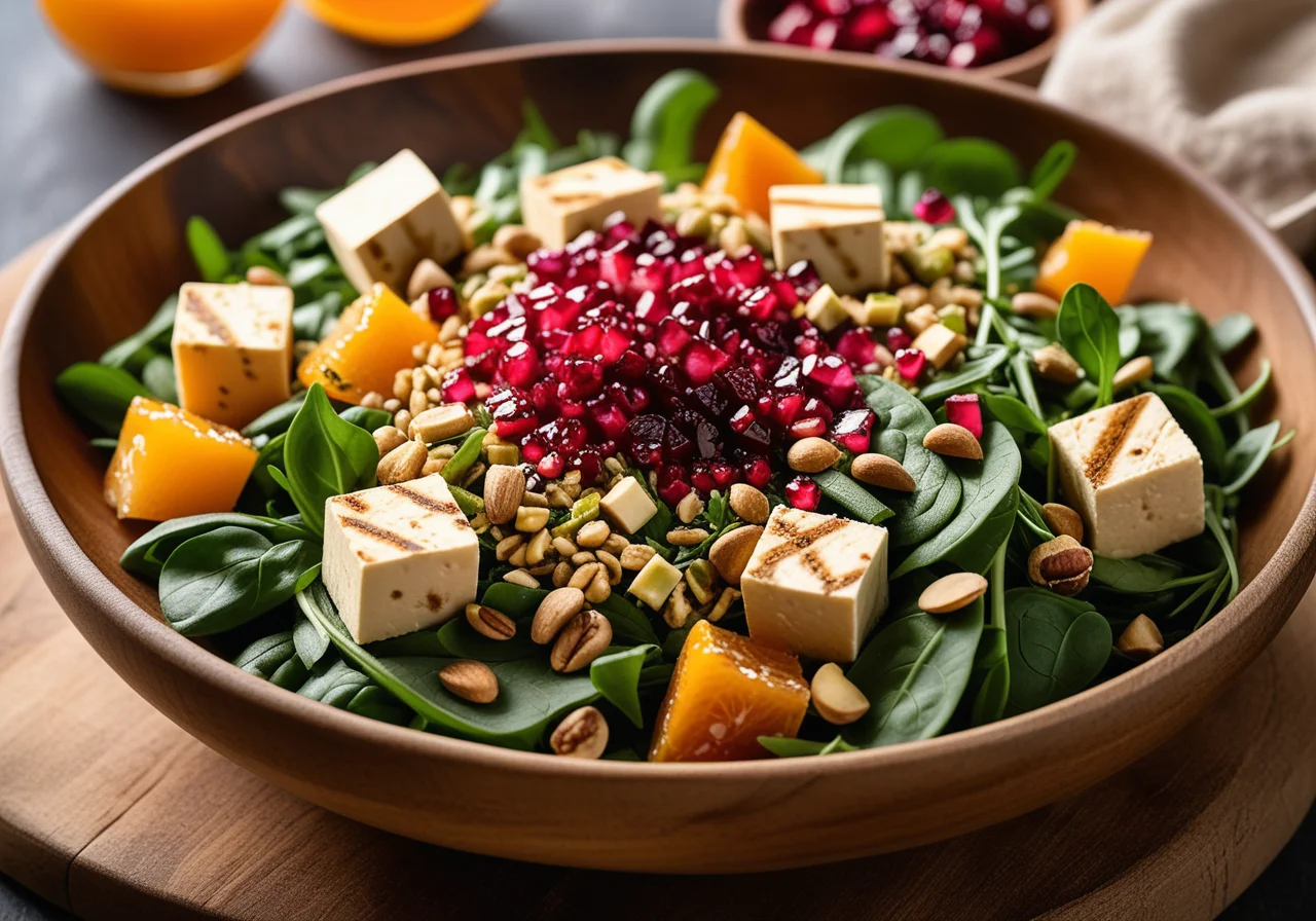 Wheat‑Tofu Salad