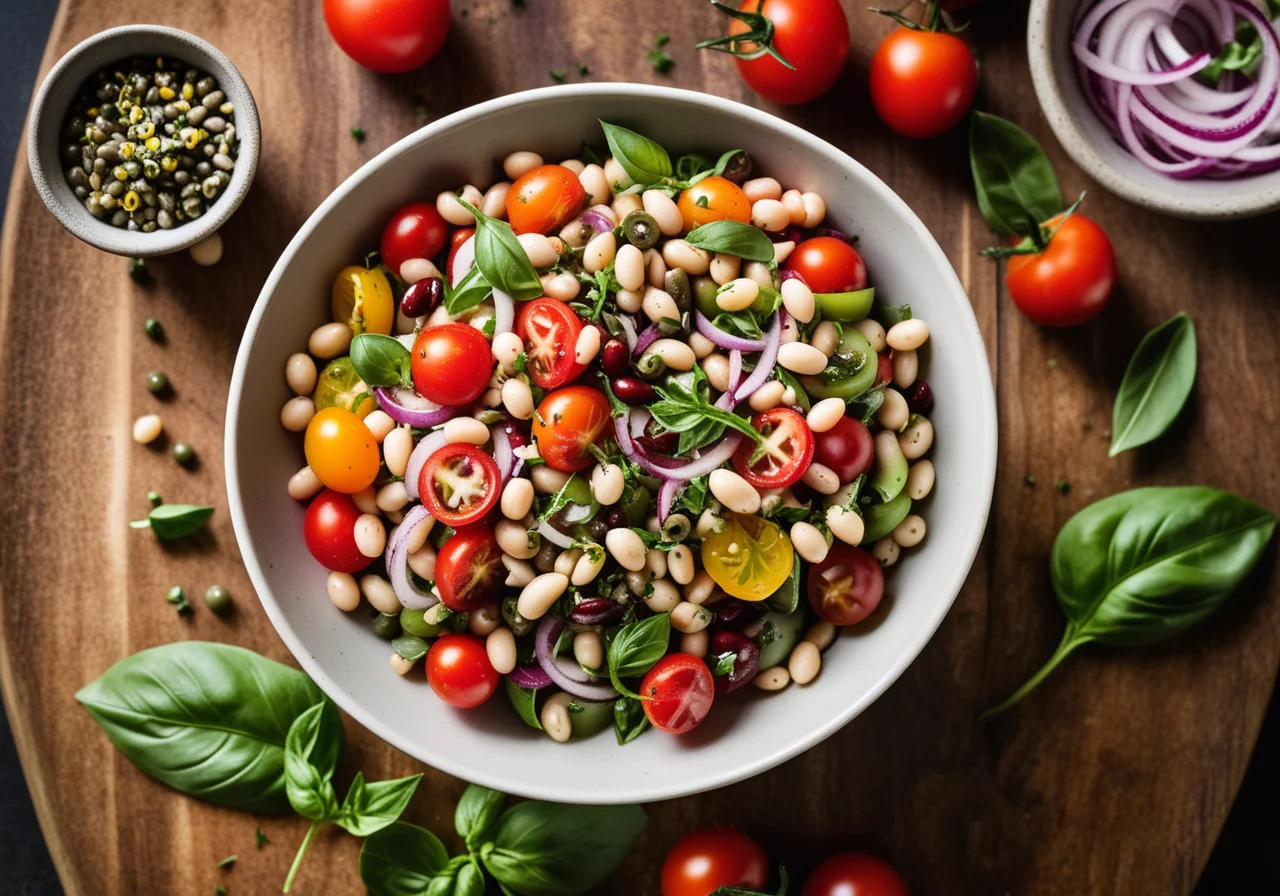 Italian Bean Salad with Tomatoes