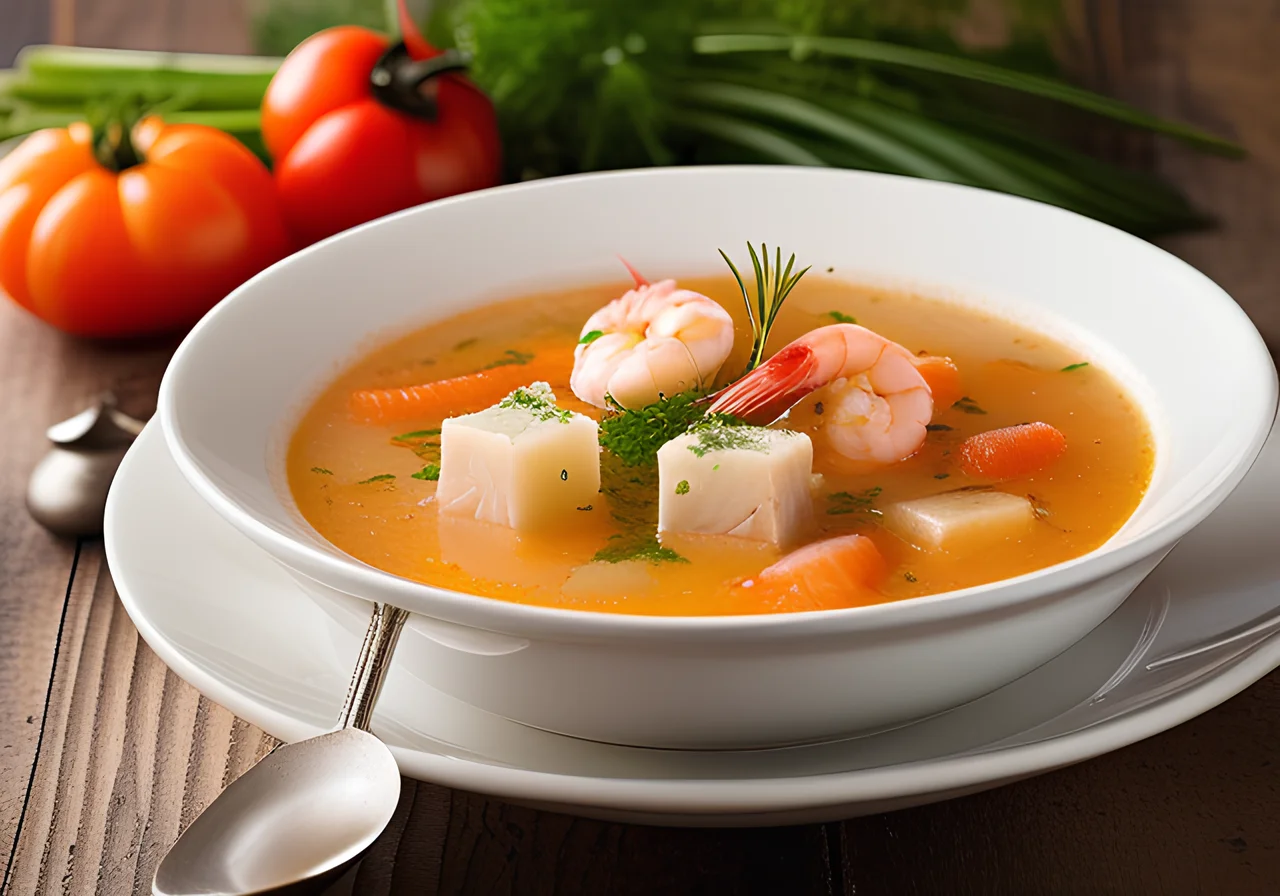 Breton-Style Fish Soup with Shrimp