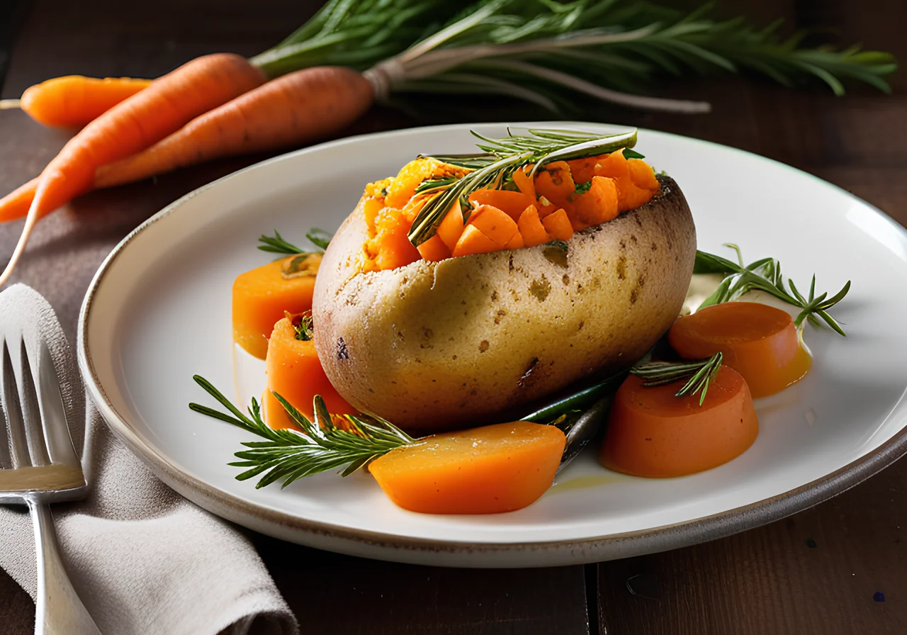 Baked Potatoes and Carrots