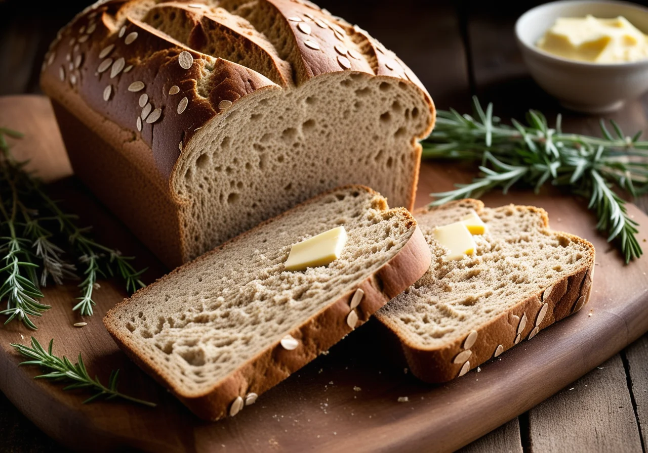 Whole Grain Bread with Baking Soda