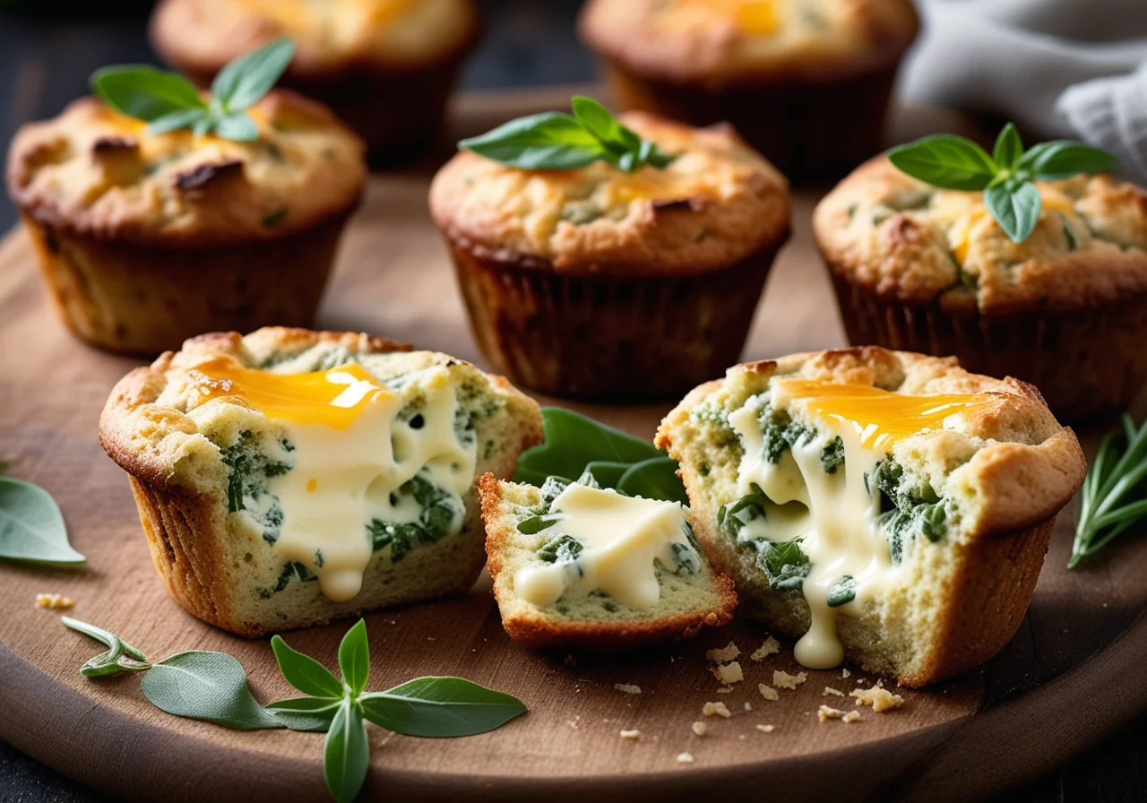 Savory Cheese Herb Muffins