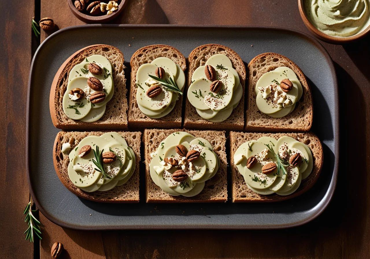 Whole Grain Bread with Walnut Spread