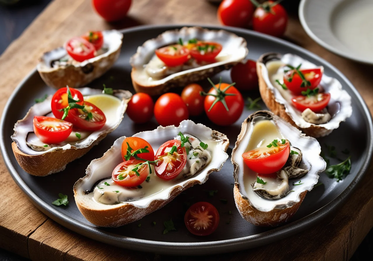 Crostini with Oysters