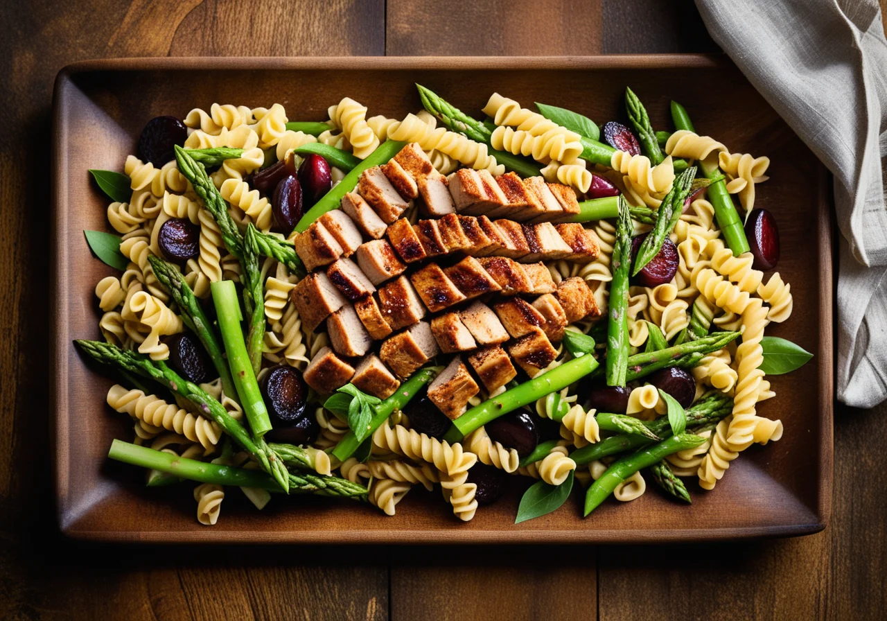 Vibrant Pasta Salad with Chicken and Vegetables