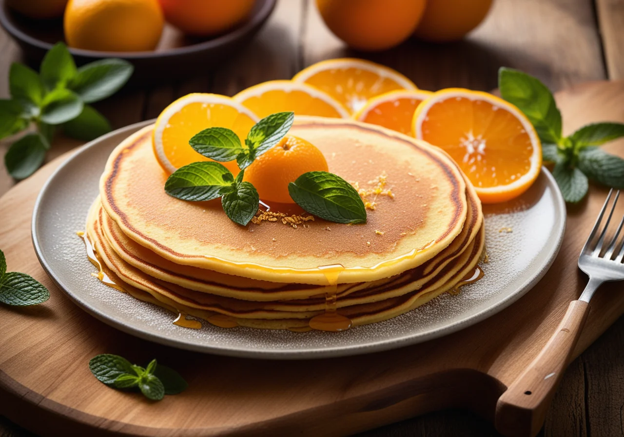 Orange Pancake Strips
