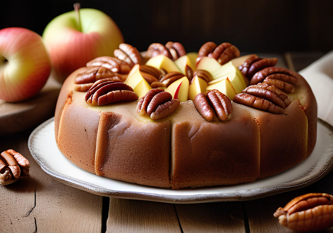 Apple Cake with Pecans