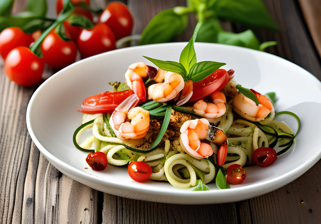 Zoodles with Shrimp