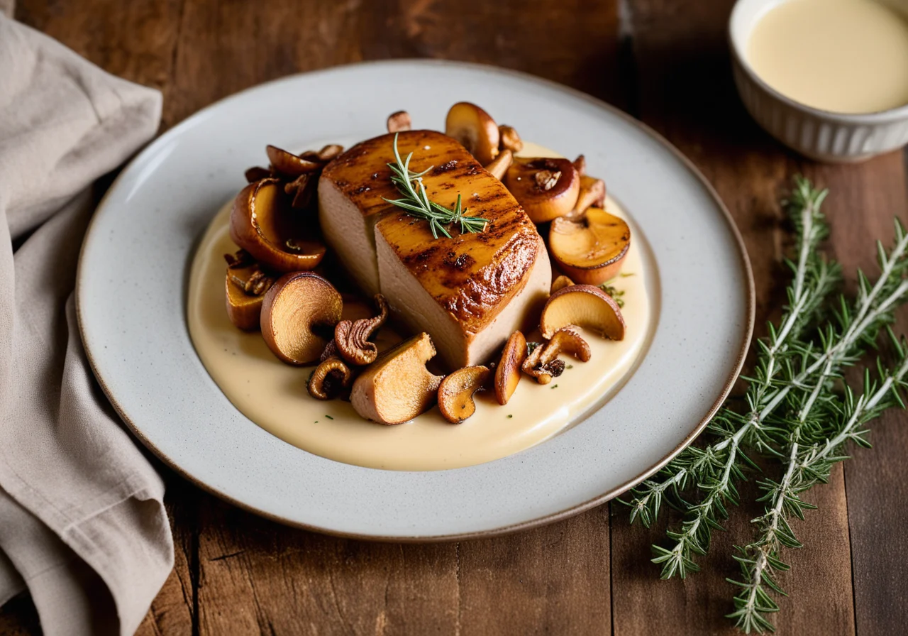 Perlhuhn mit Pfifferlingen