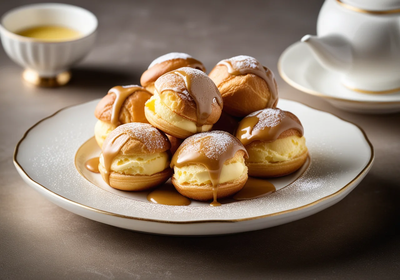 Glazed Profiteroles