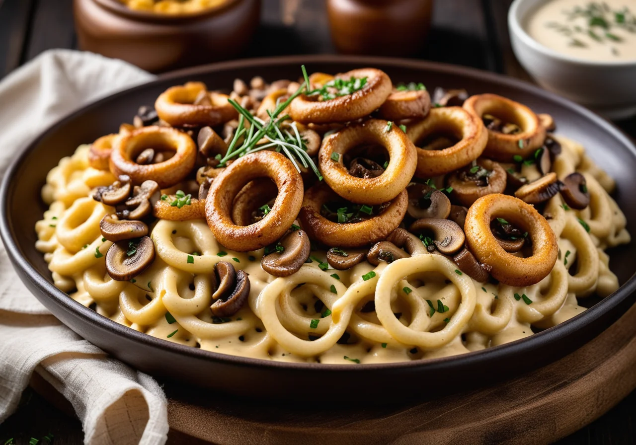 Spaetzle with Mushrooms