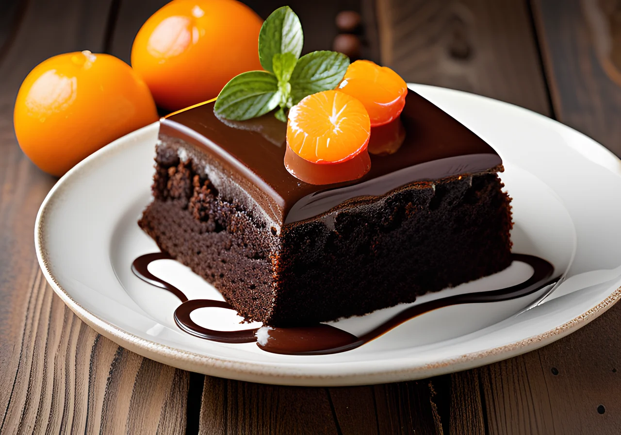 Mandarin Chocolate Cake