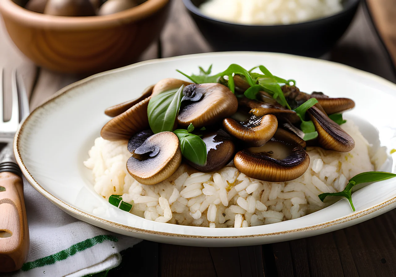 Mushroom Rice Skillet
