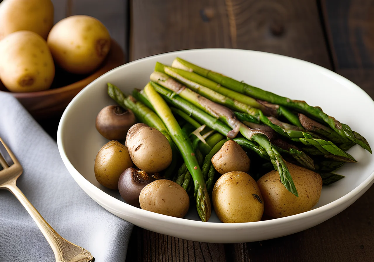 Potato and Asparagus Skillet with Tarragon