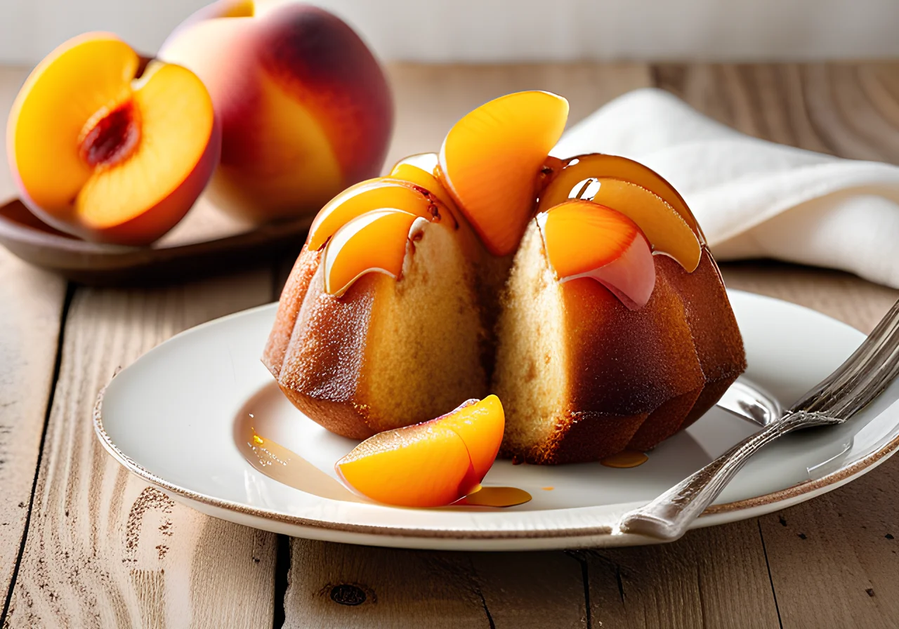 Peach Guglhupf