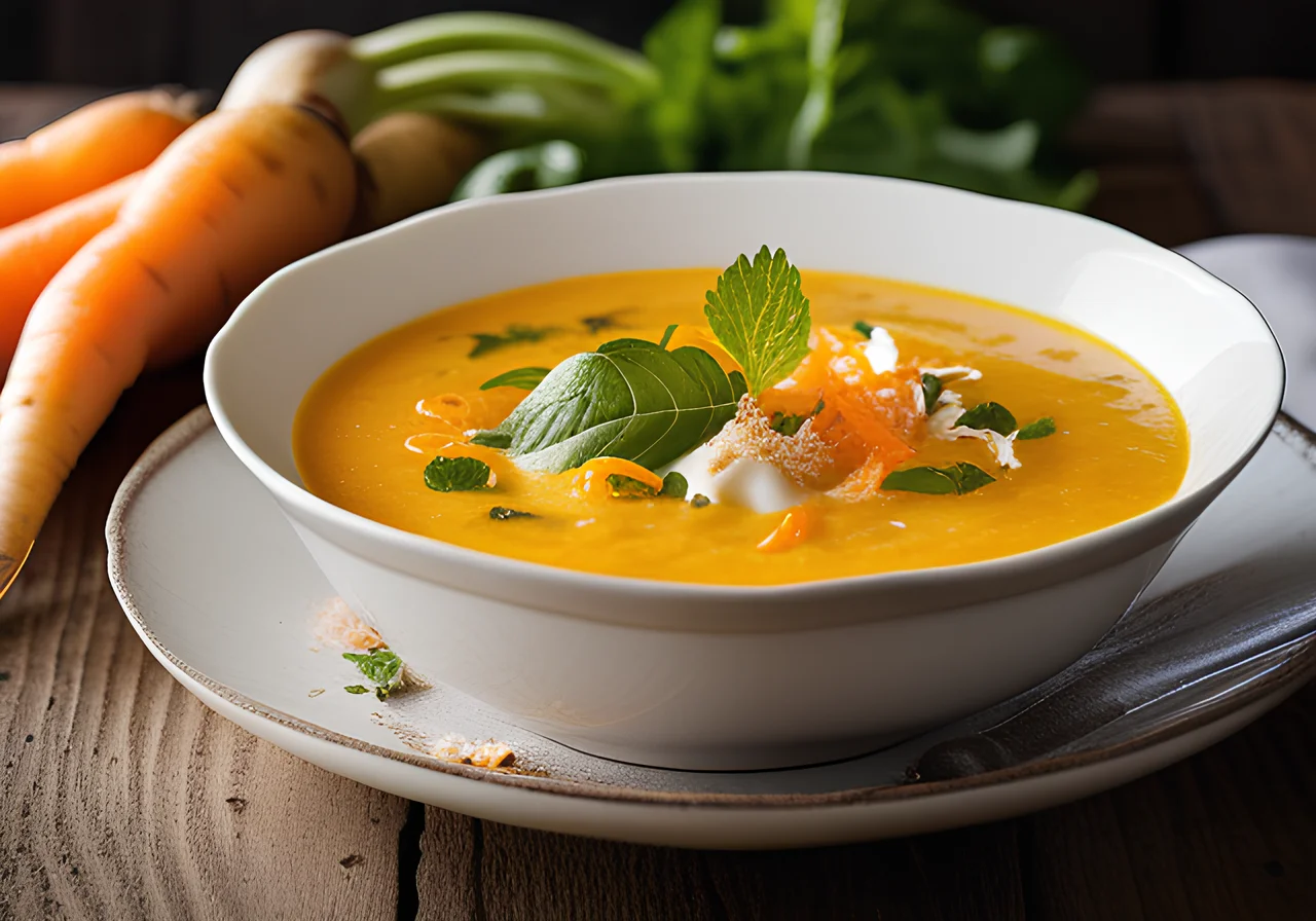 Carrot Soup with Coconut Milk