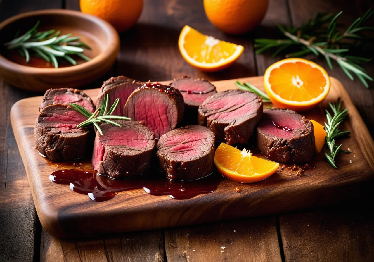 Venison Tenderloin Roasted