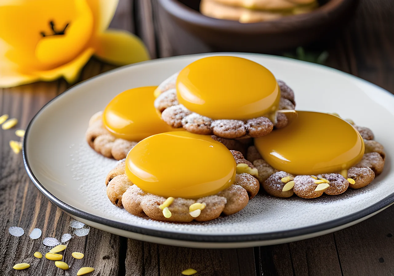 Poppy Seed Cookies with Lemon Curd