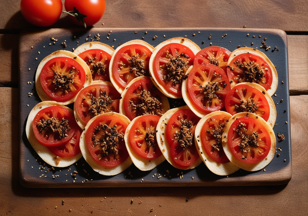 Papadams with Anchovies