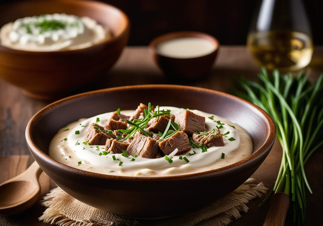 Onion Ragout with Bell Pepper and Sauerkraut