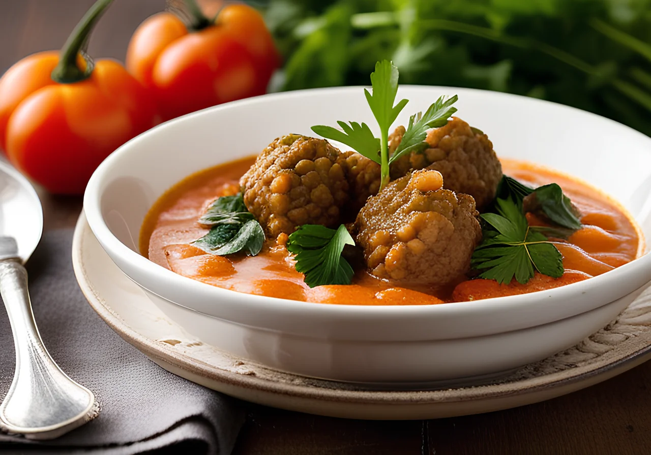 Lamb Ragout with Vegetable Puree