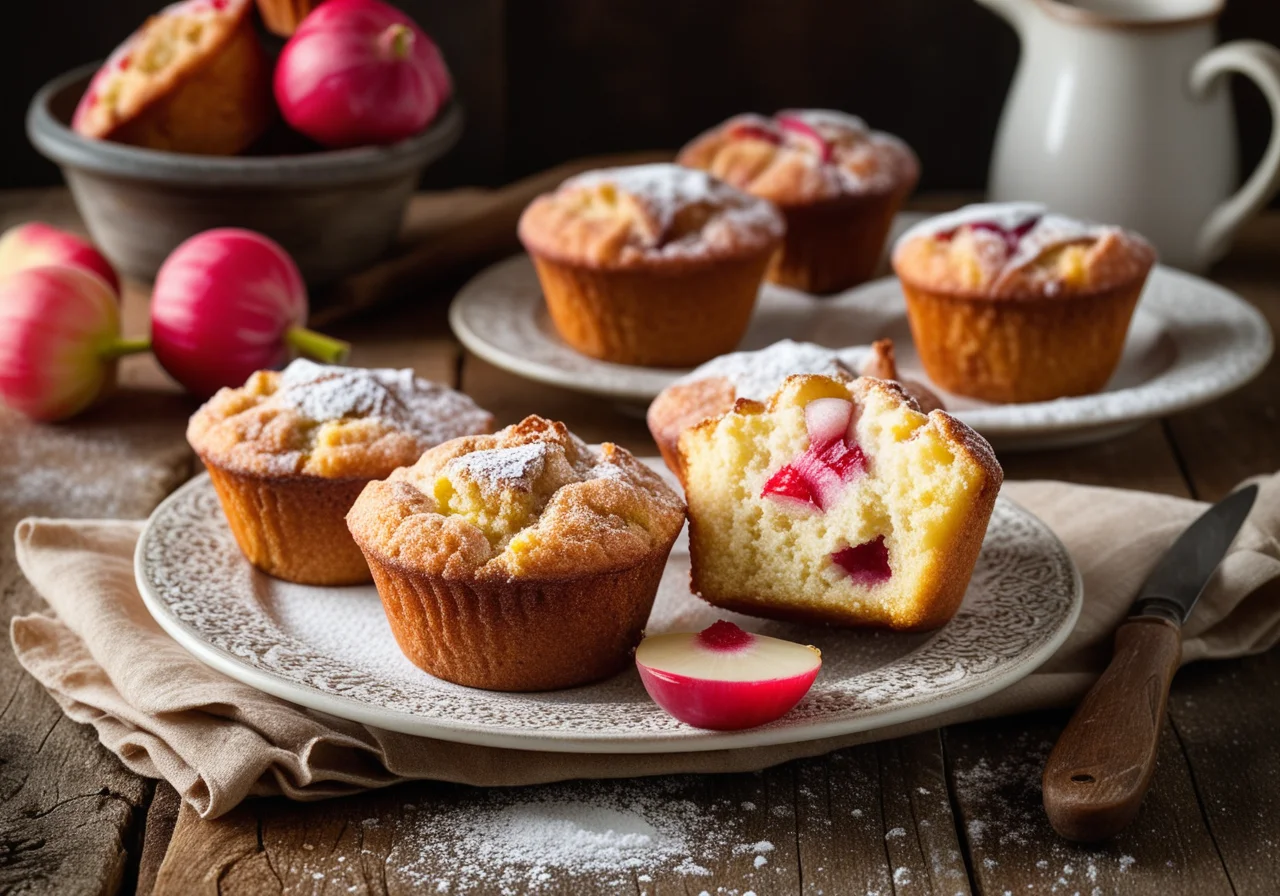 Rhubarb Muffins