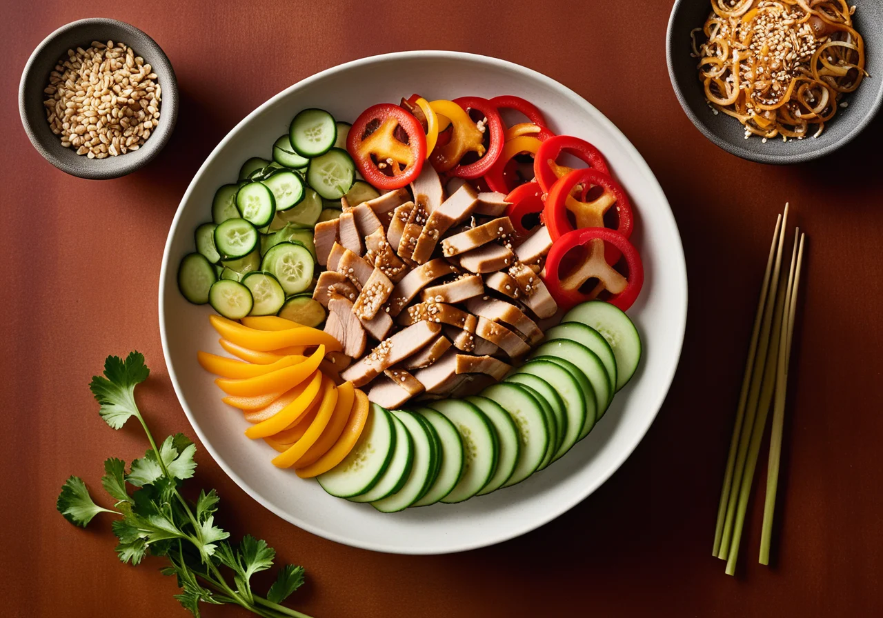 Turkey Strips with Cucumbers